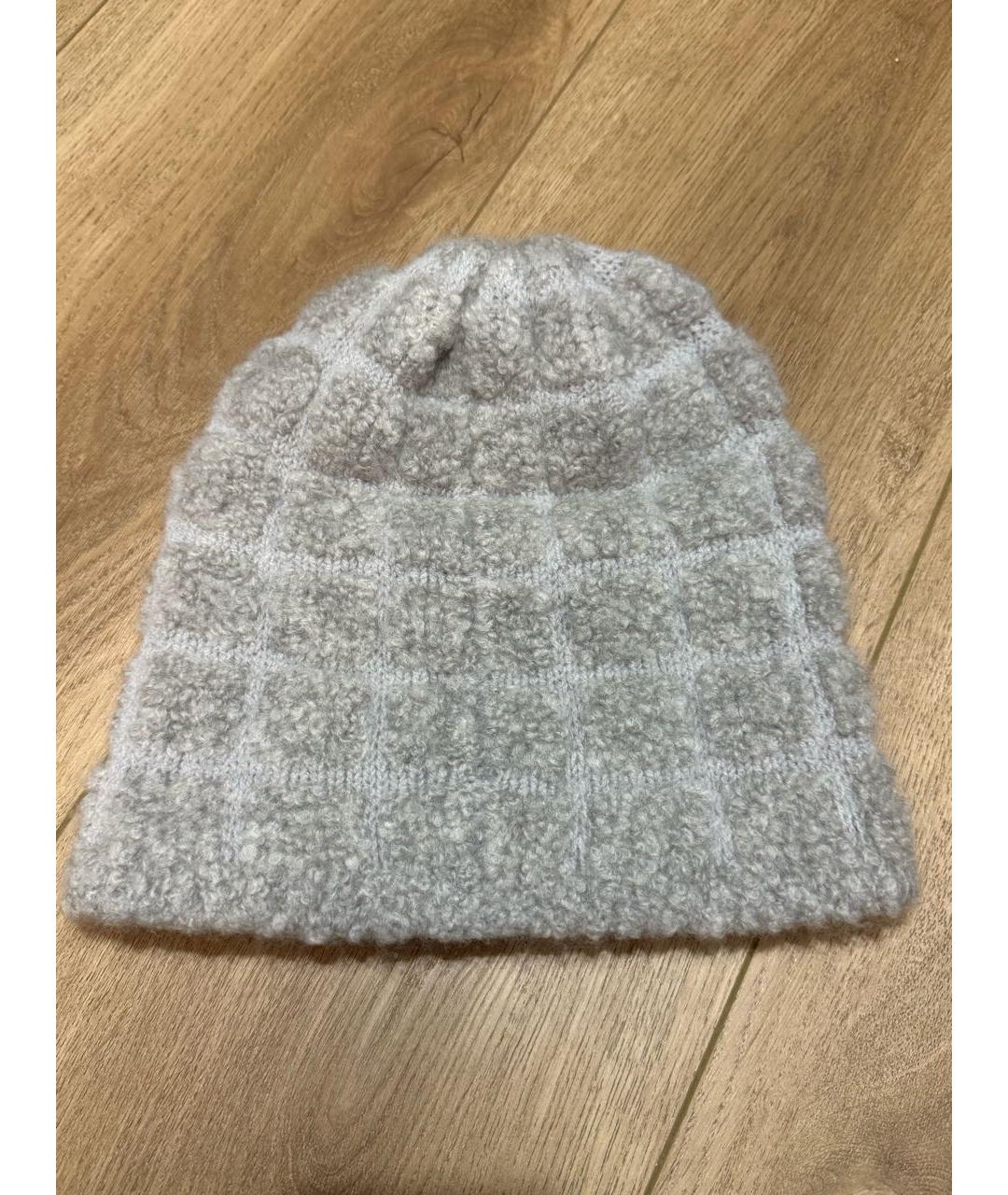 CHANEL Серая кашемировая шапка, фото 2