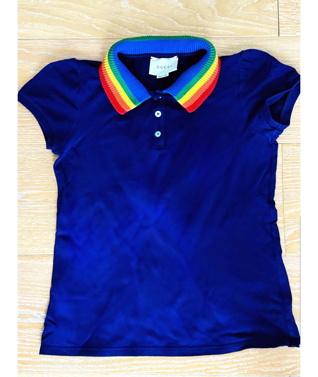 GUCCI Синий хлопковый детская футболка / топ, фото 5
