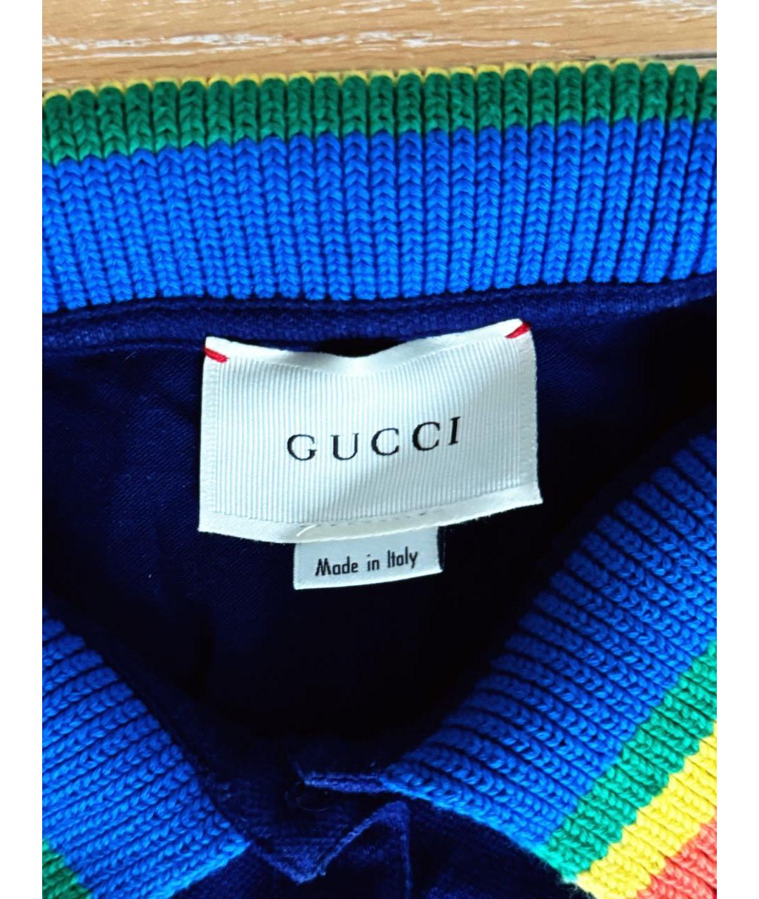 GUCCI Синий хлопковый детская футболка / топ, фото 3