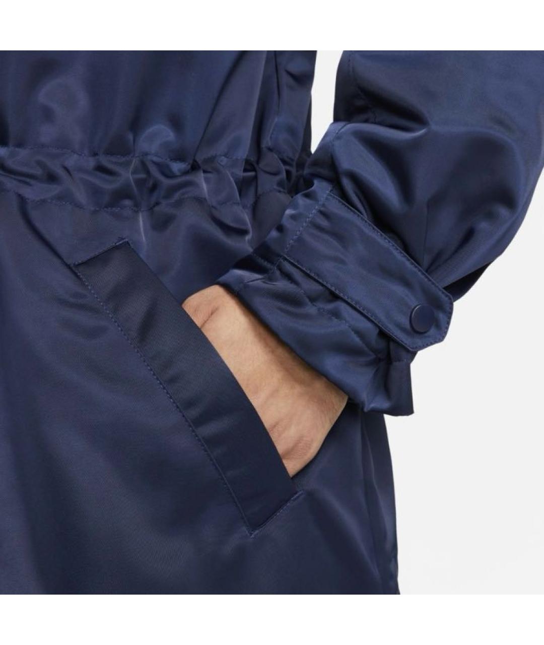 NIKE Синее полиэстеровое пальто, фото 5