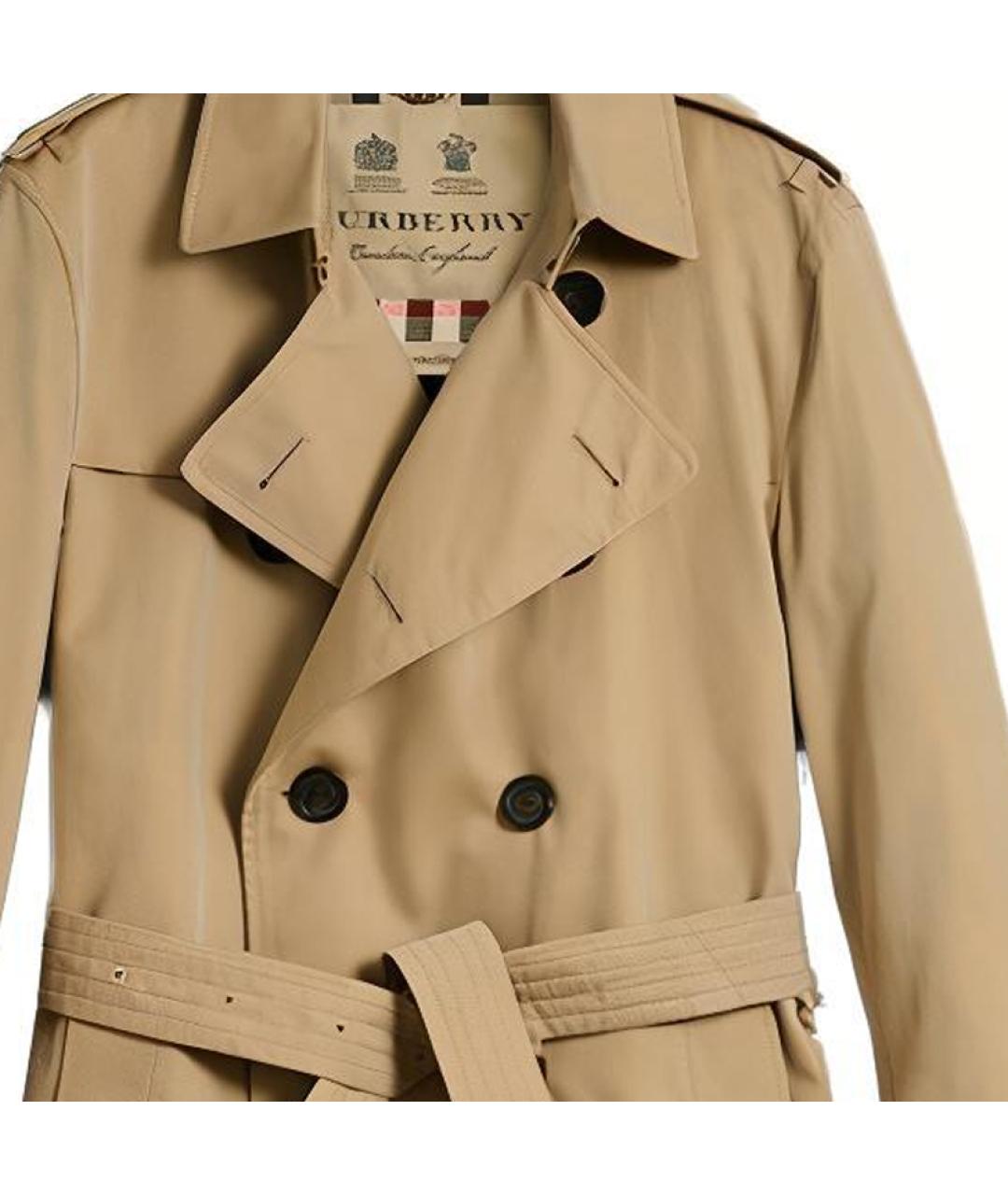 BURBERRY Бежевый тренч / плащ, фото 6