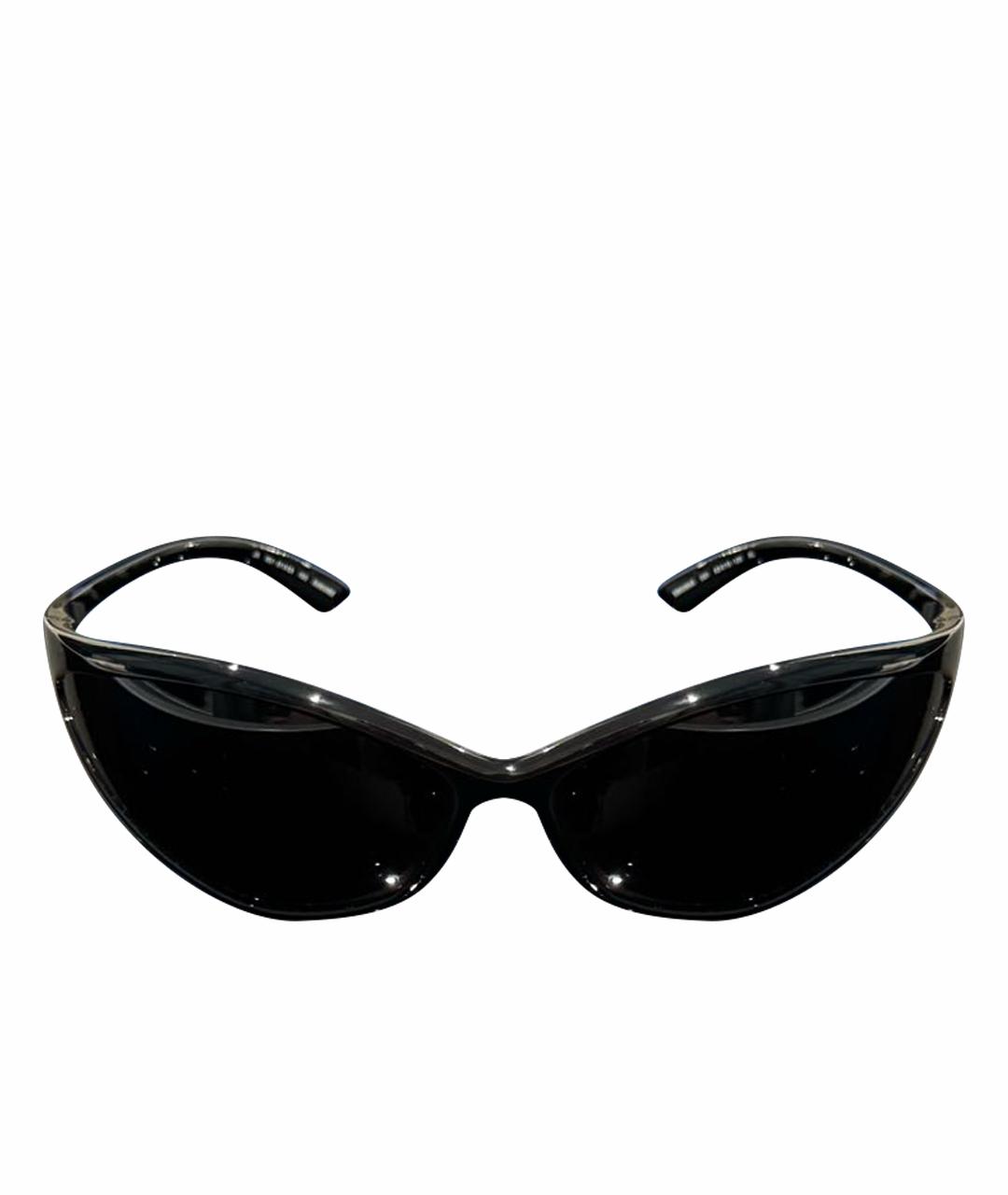 BALENCIAGA Черные пластиковые солнцезащитные очки, фото 1