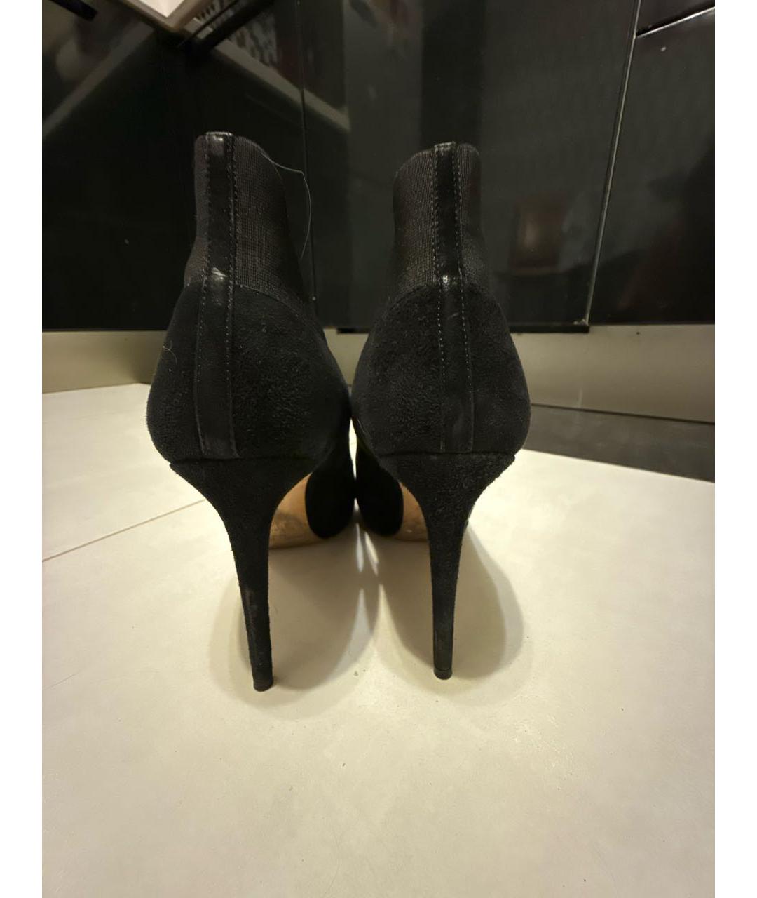 JIMMY CHOO Черные замшевые ботильоны, фото 4