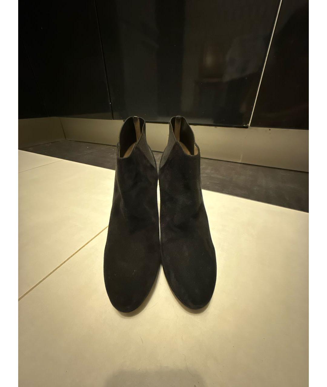 JIMMY CHOO Черные замшевые ботильоны, фото 2