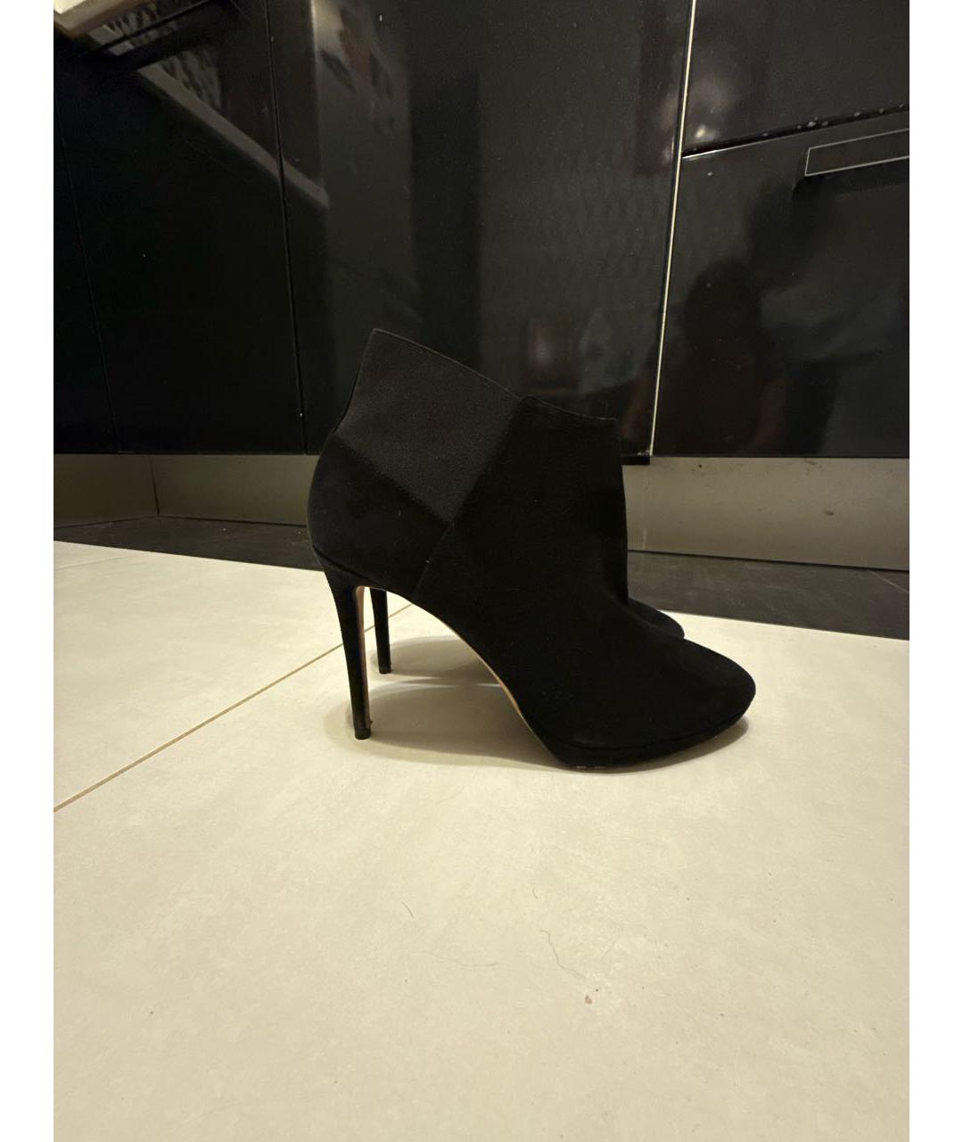 JIMMY CHOO Черные замшевые ботильоны, фото 6