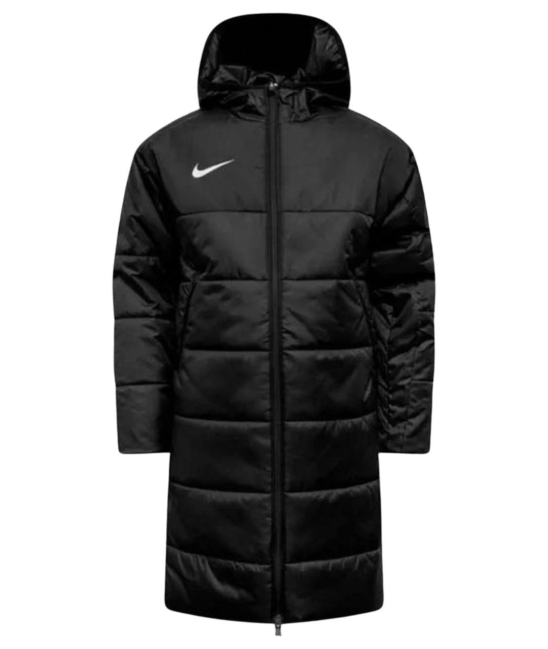NIKE Черный полиэстеровый пуховик, фото 1