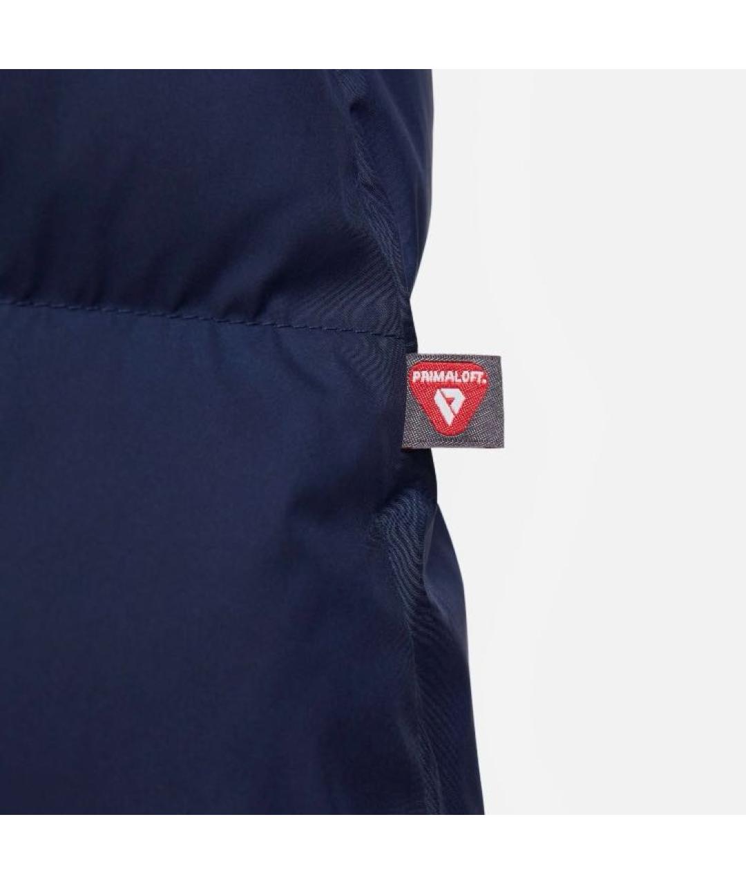 NIKE Темно-синий полиэстеровый пуховик, фото 4