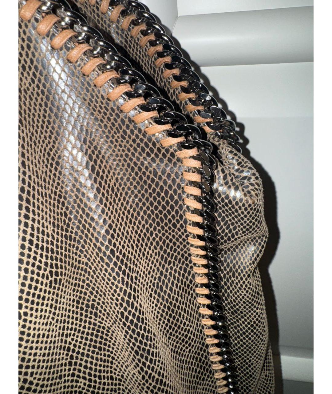 STELLA MCCARTNEY Коричневая сумка тоут из искусственной кожи, фото 7