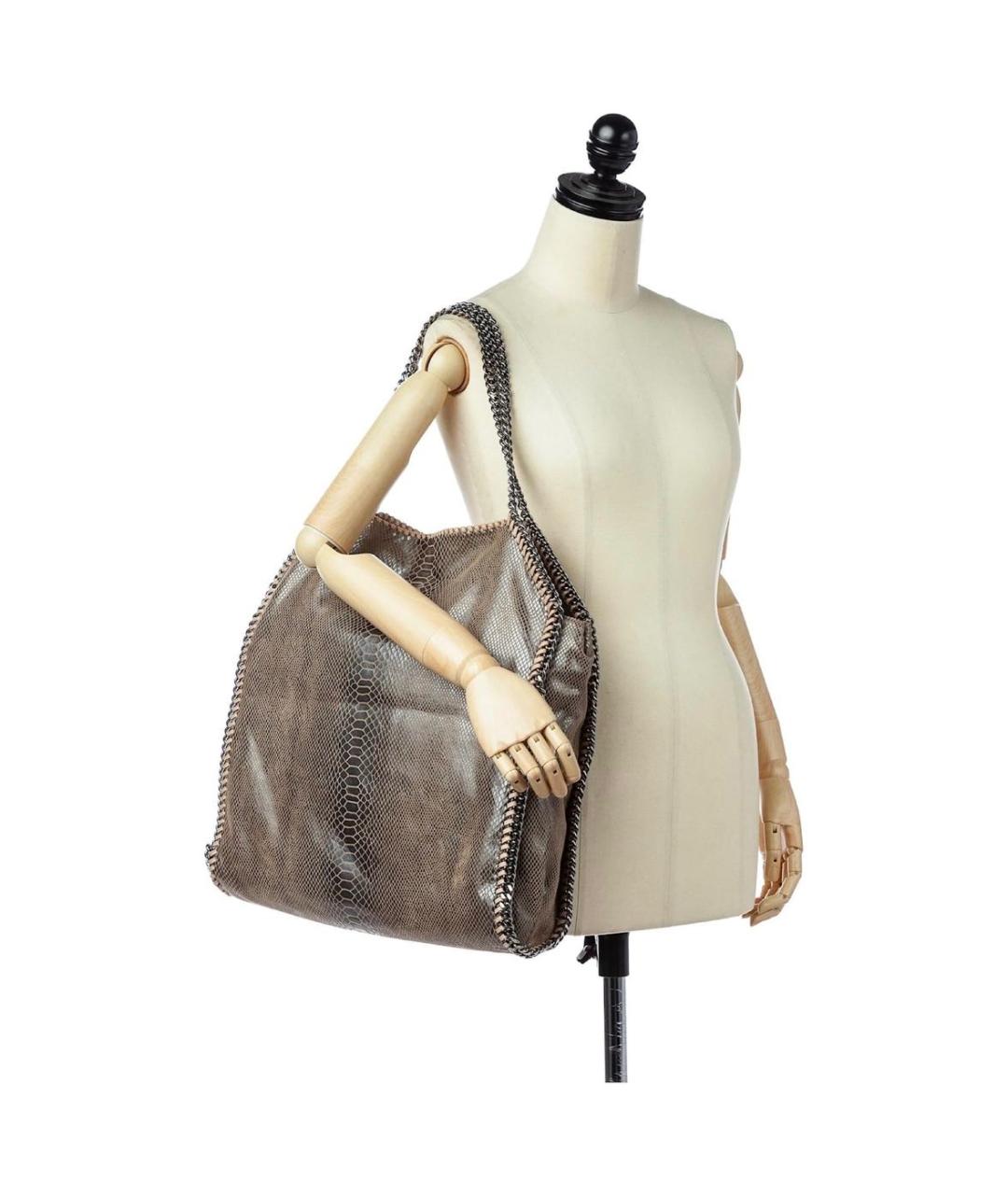 STELLA MCCARTNEY Коричневая сумка тоут из искусственной кожи, фото 3