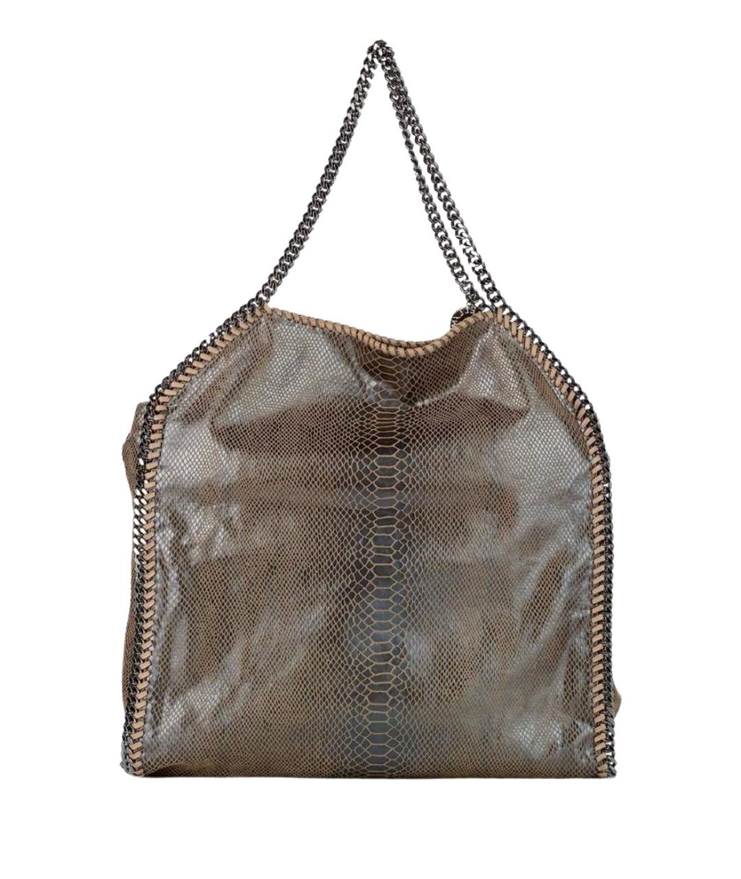 STELLA MCCARTNEY Коричневая сумка тоут из искусственной кожи, фото 1