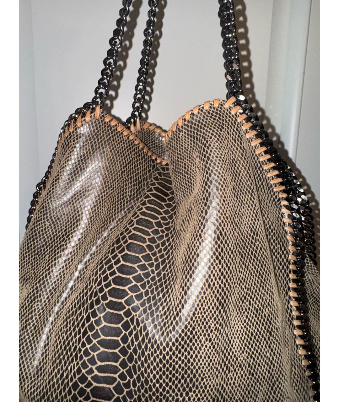 STELLA MCCARTNEY Коричневая сумка тоут из искусственной кожи, фото 6