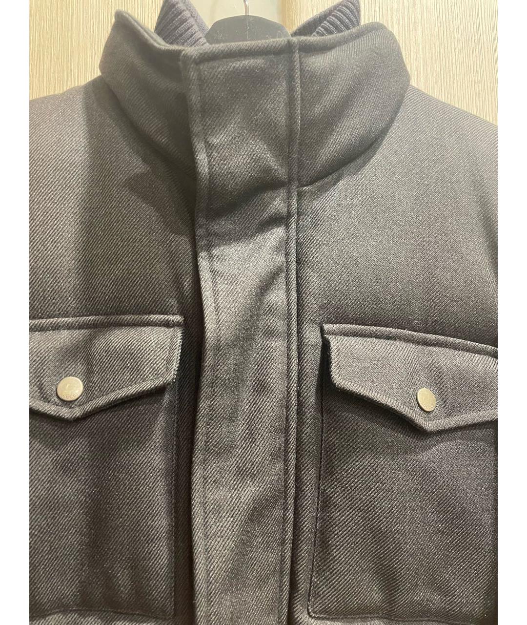 GUCCI Серый шерстяной пуховик, фото 2