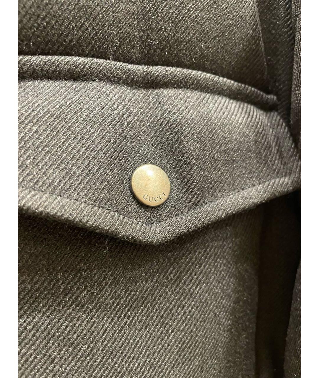 GUCCI Серый шерстяной пуховик, фото 5
