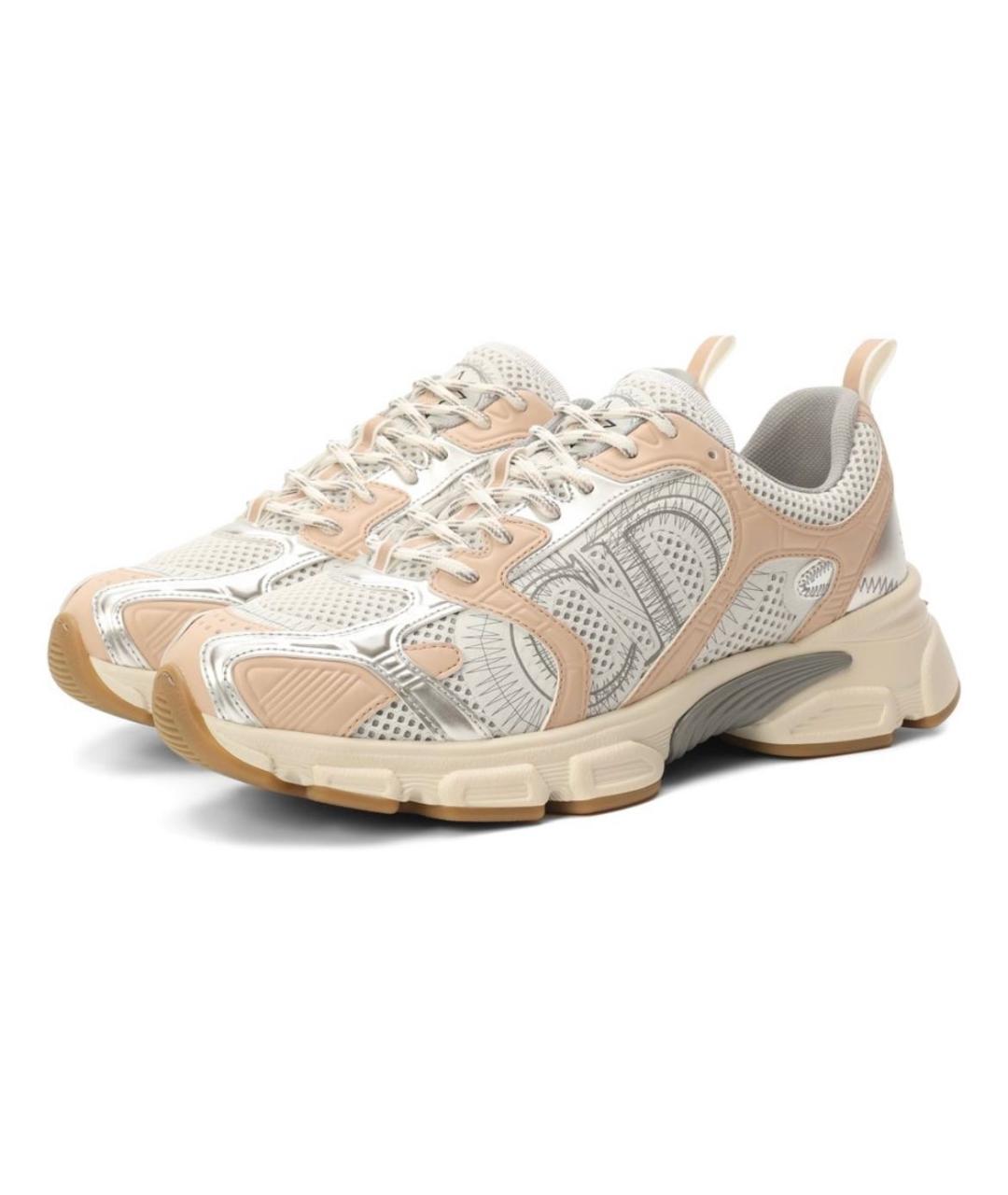 CHRISTIAN DIOR Бежевые кожаные кроссовки, фото 3