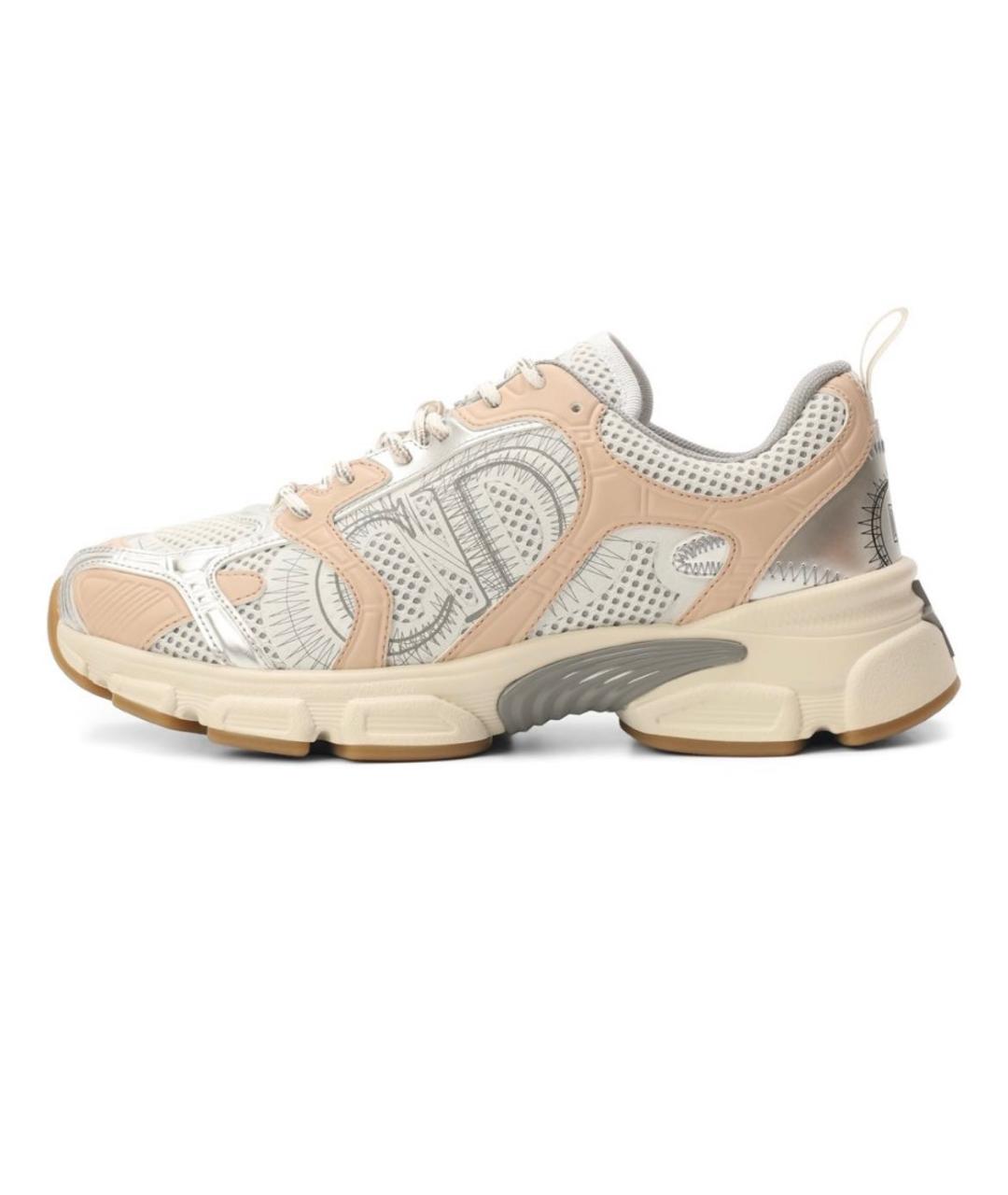 CHRISTIAN DIOR Бежевые кожаные кроссовки, фото 5