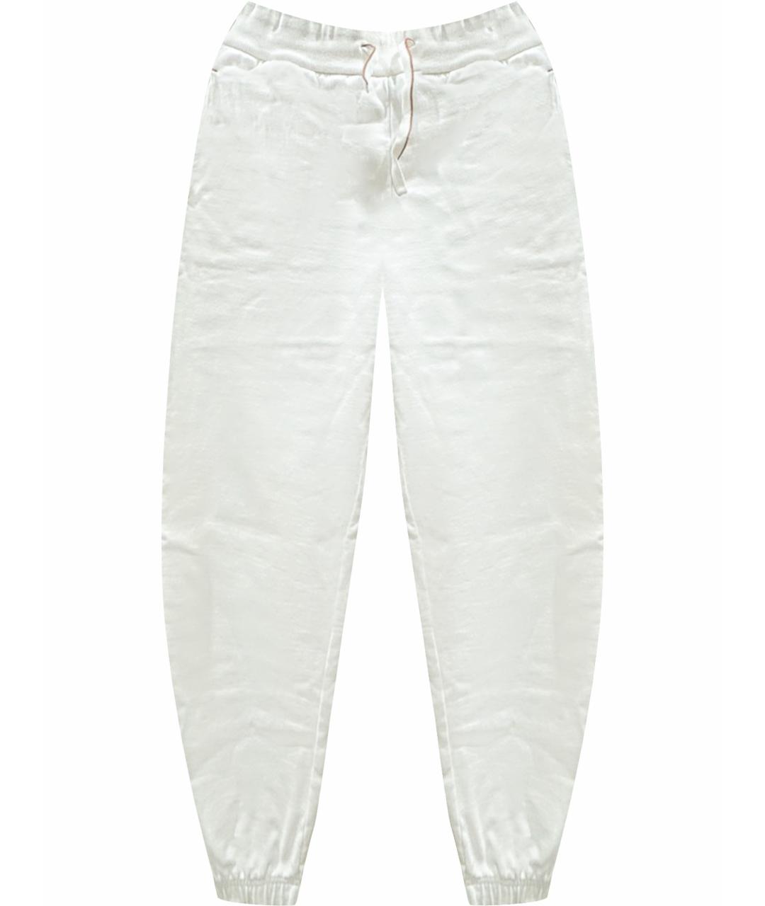 LORO PIANA Белые хлопковые спортивные брюки и шорты, фото 1