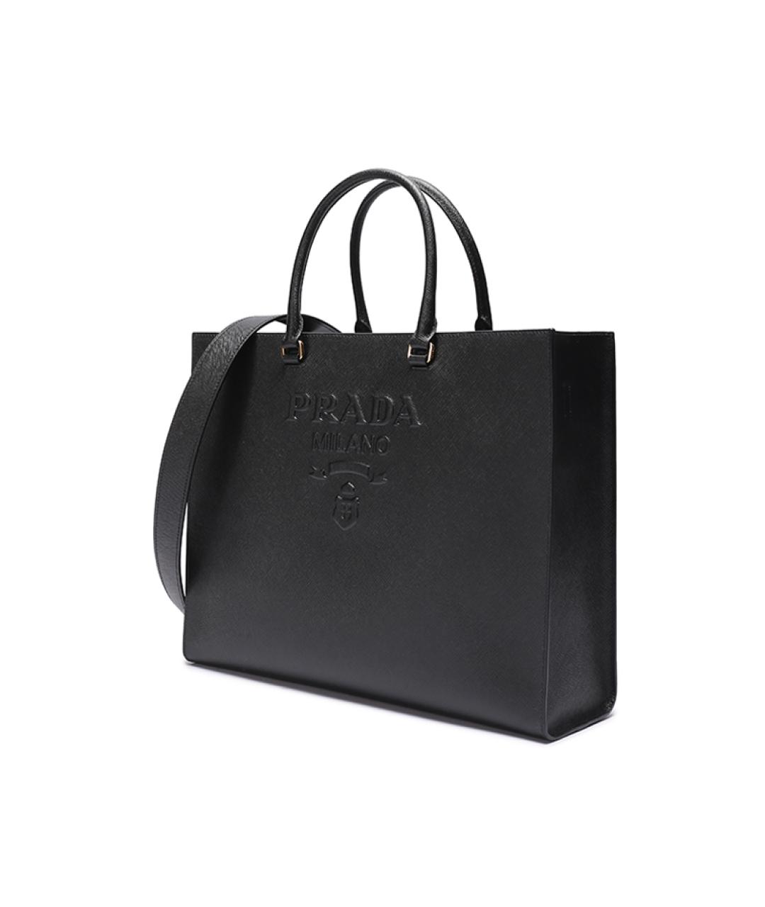 PRADA Черная кожаная сумка через плечо, фото 2