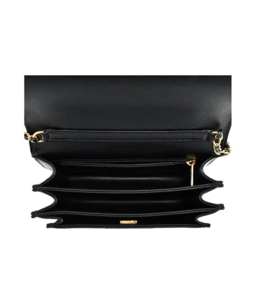 CHANEL Черная кожаная сумка через плечо, фото 5