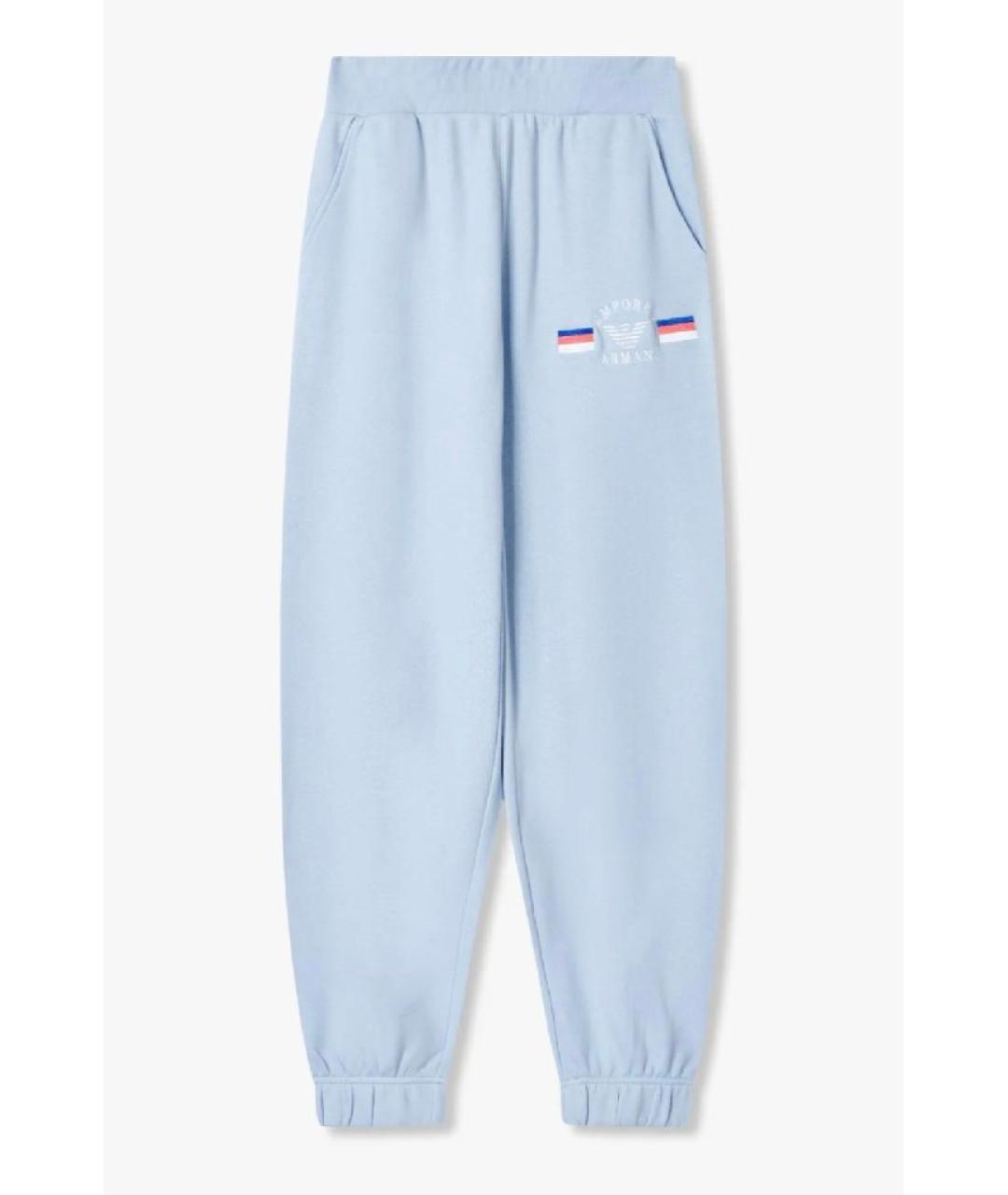 EMPORIO ARMANI Голубой хлопковый спортивные костюмы, фото 3