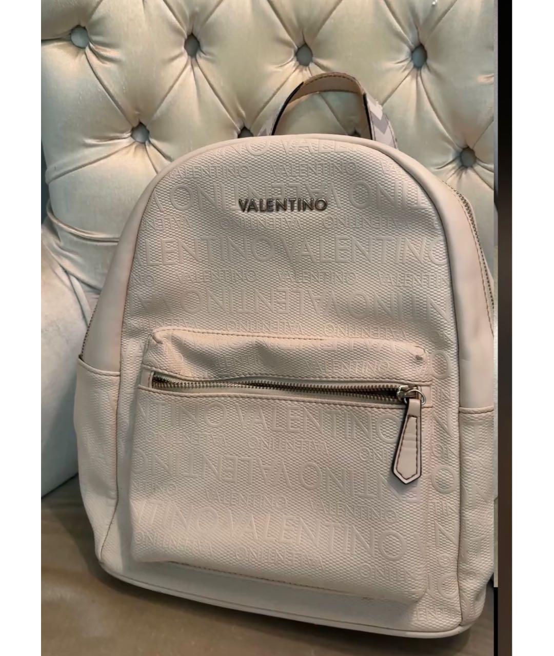 VALENTINO Белый тканевый рюкзак, фото 5
