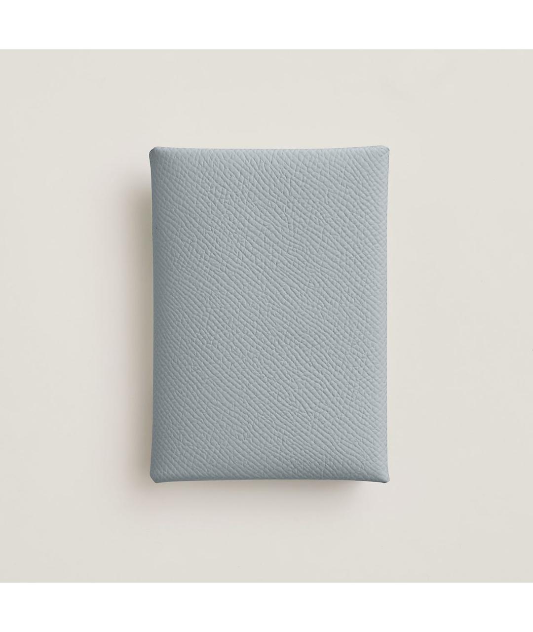 HERMES Голубой кожаный кошелек, фото 5