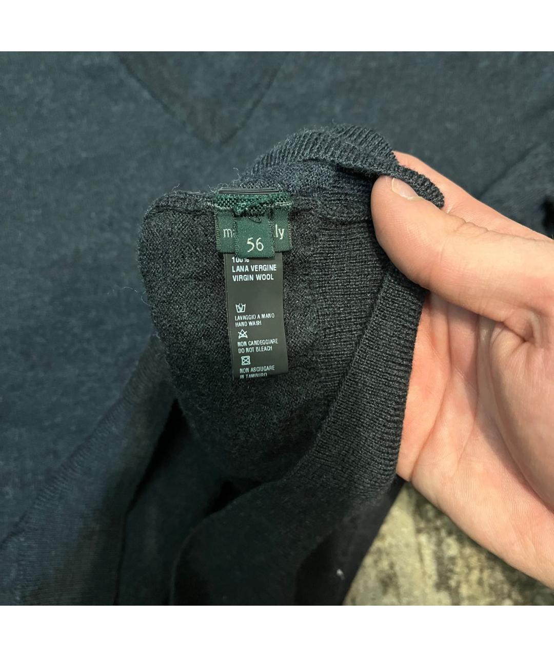 ZANONE Черный шерстяной джемпер / свитер, фото 4