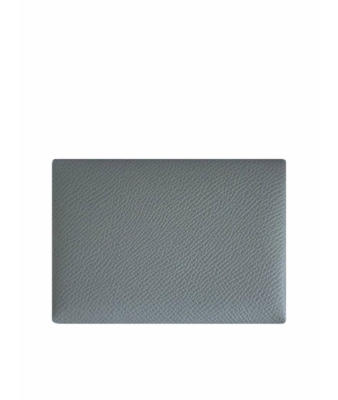 HERMES Серый кожаный кошелек, фото 1