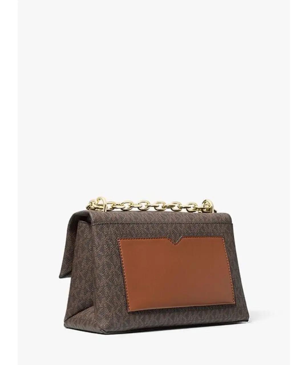 MICHAEL KORS Коричневая кожаная сумка через плечо, фото 2