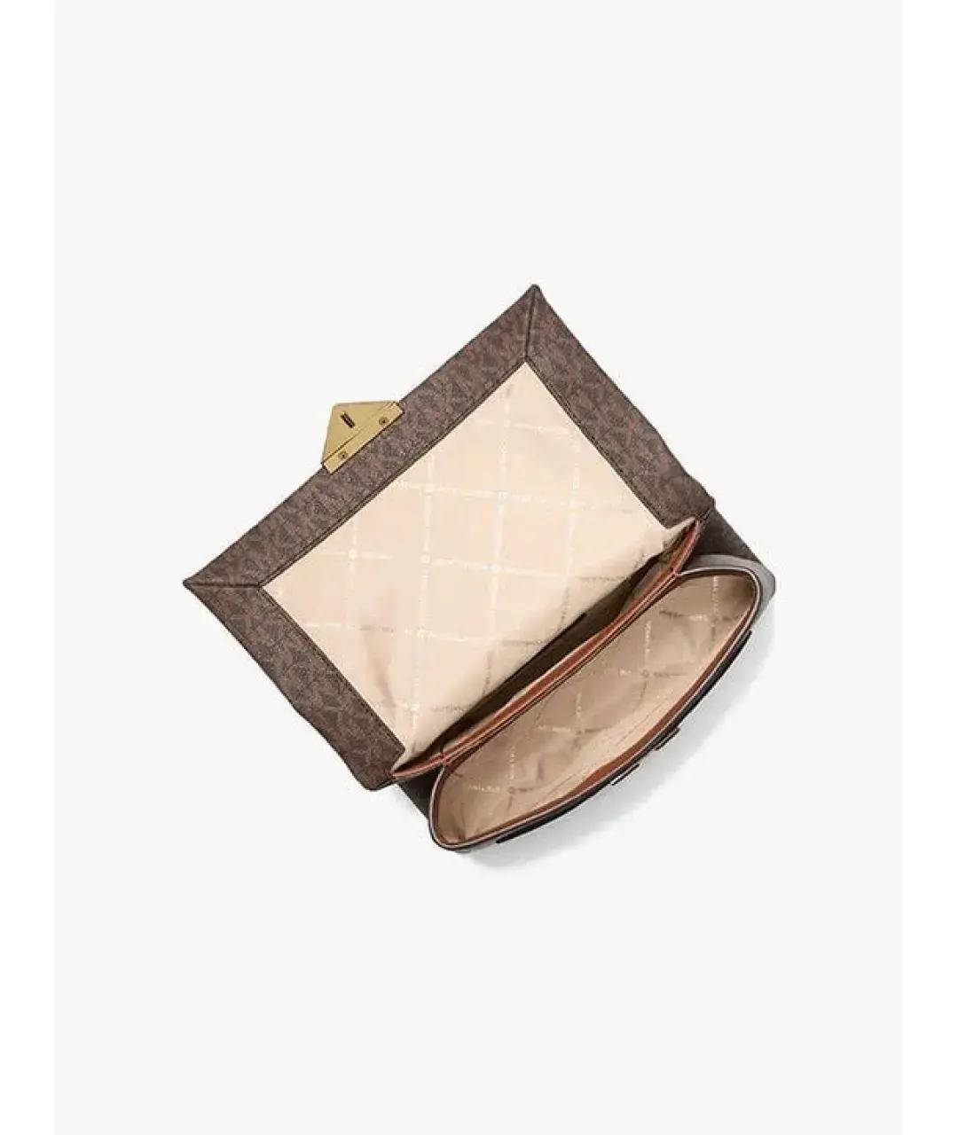 MICHAEL KORS Коричневая кожаная сумка через плечо, фото 4