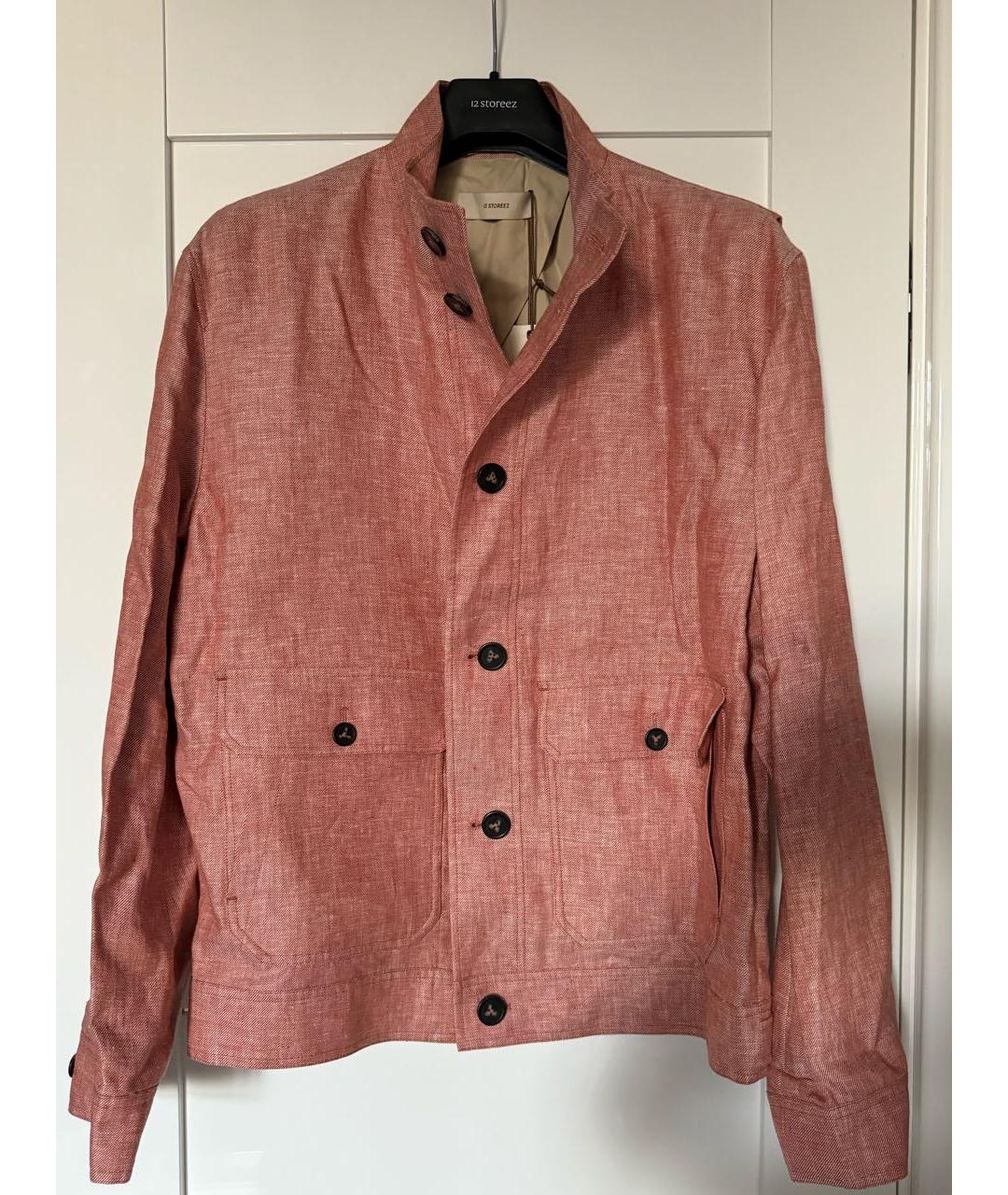 12 STOREEZ Коралловая льняная куртка, фото 5