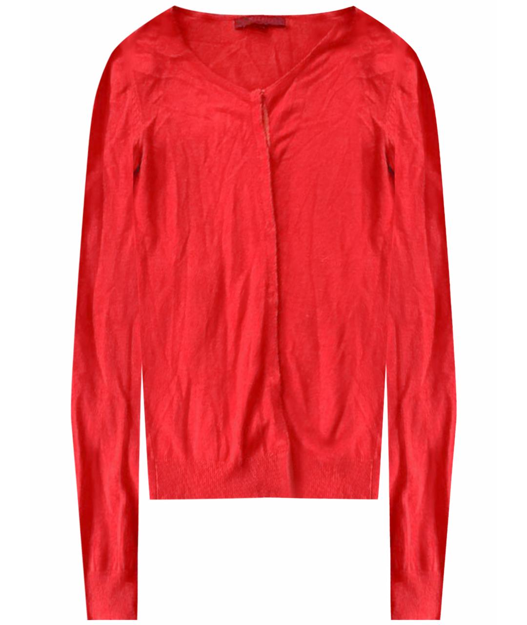 KENZO Красный хлопковый кардиган, фото 1