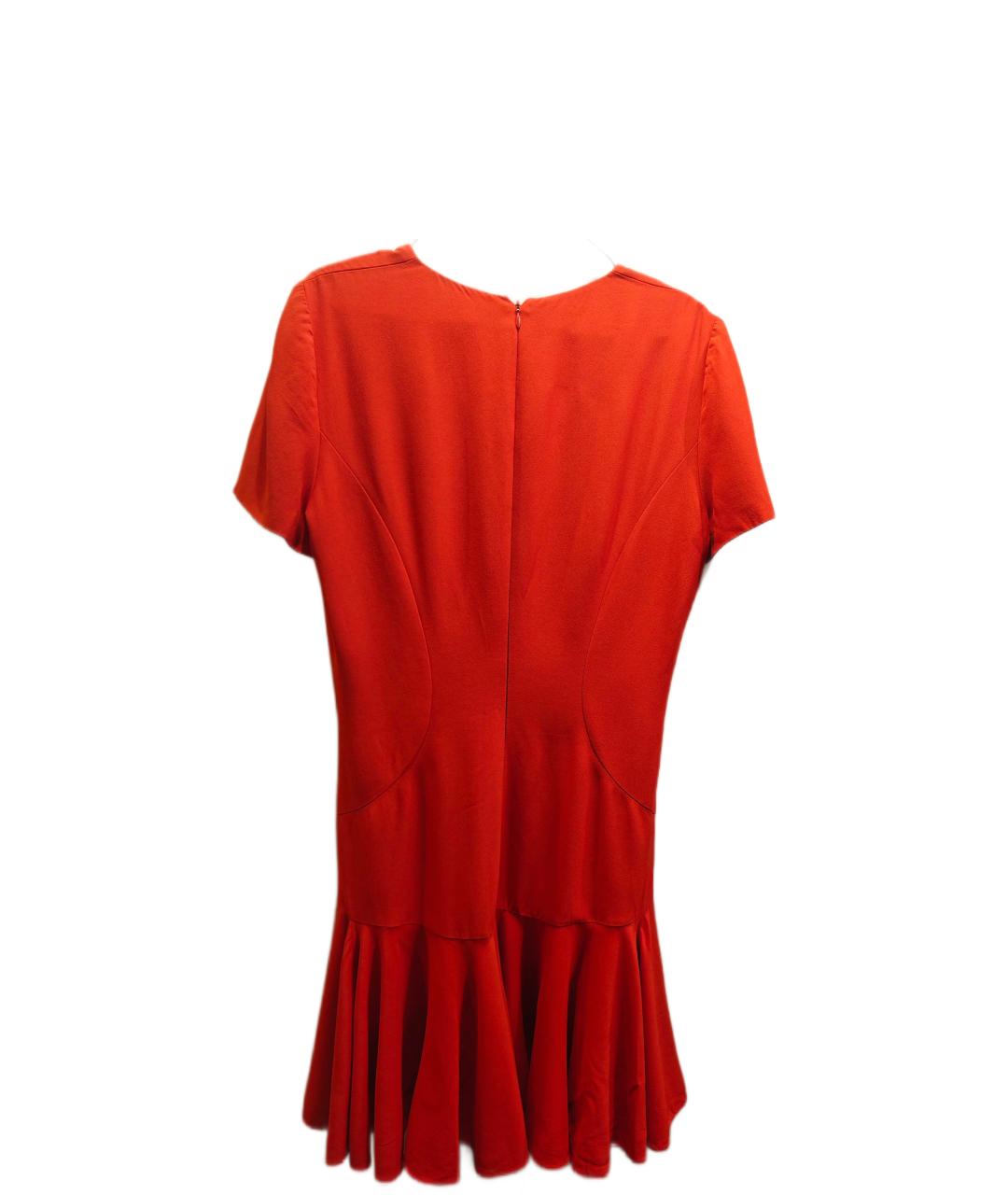 ALEXANDER MCQUEEN Красное шелковое вечернее платье, фото 2