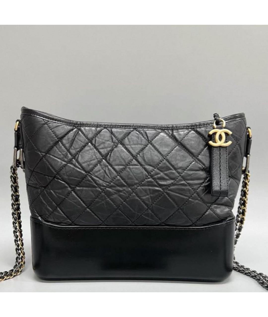 CHANEL Серая кожаная сумка через плечо, фото 5