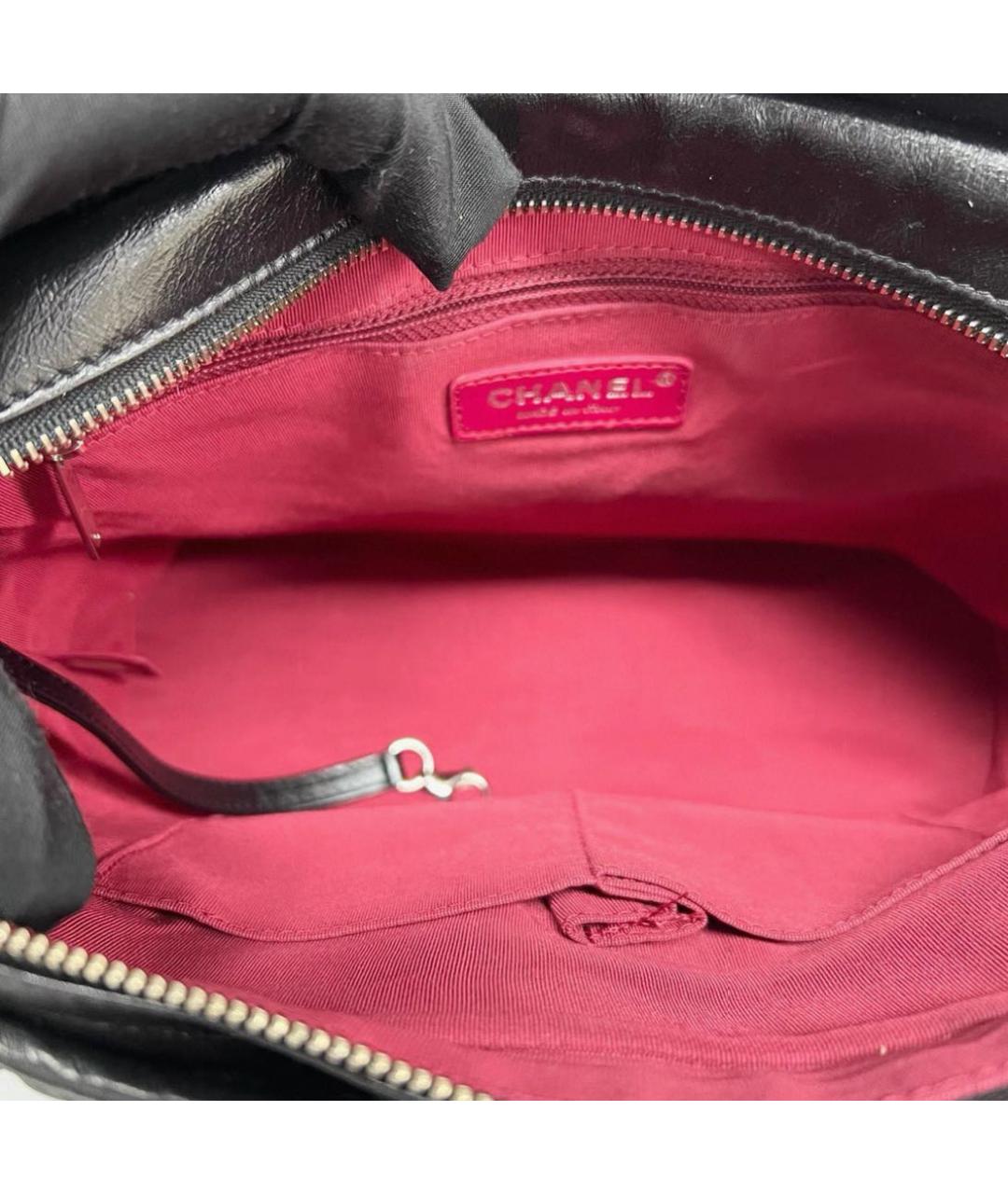 CHANEL Серая кожаная сумка через плечо, фото 4