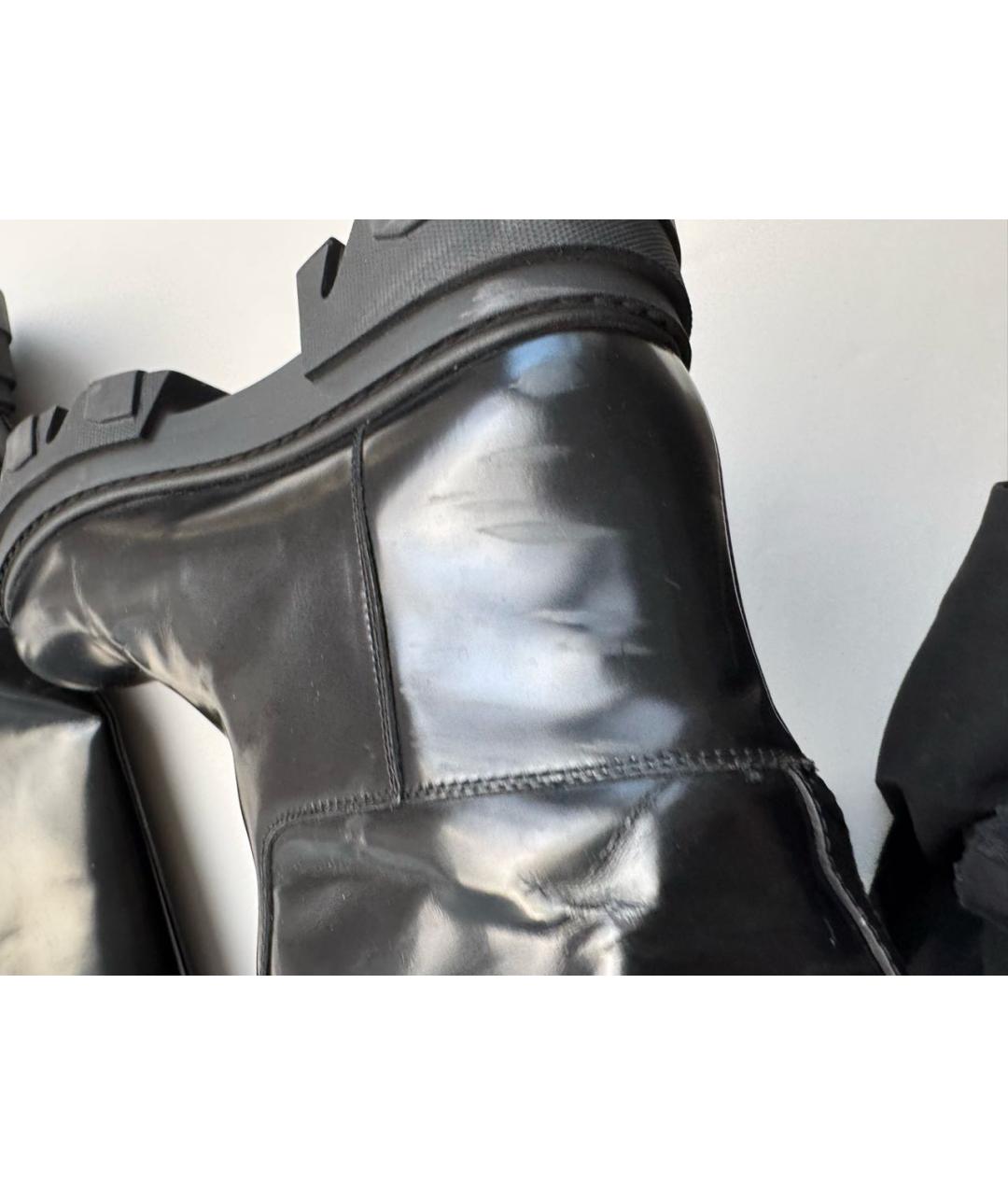 GIA COUTURE Черные кожаные сапоги, фото 6