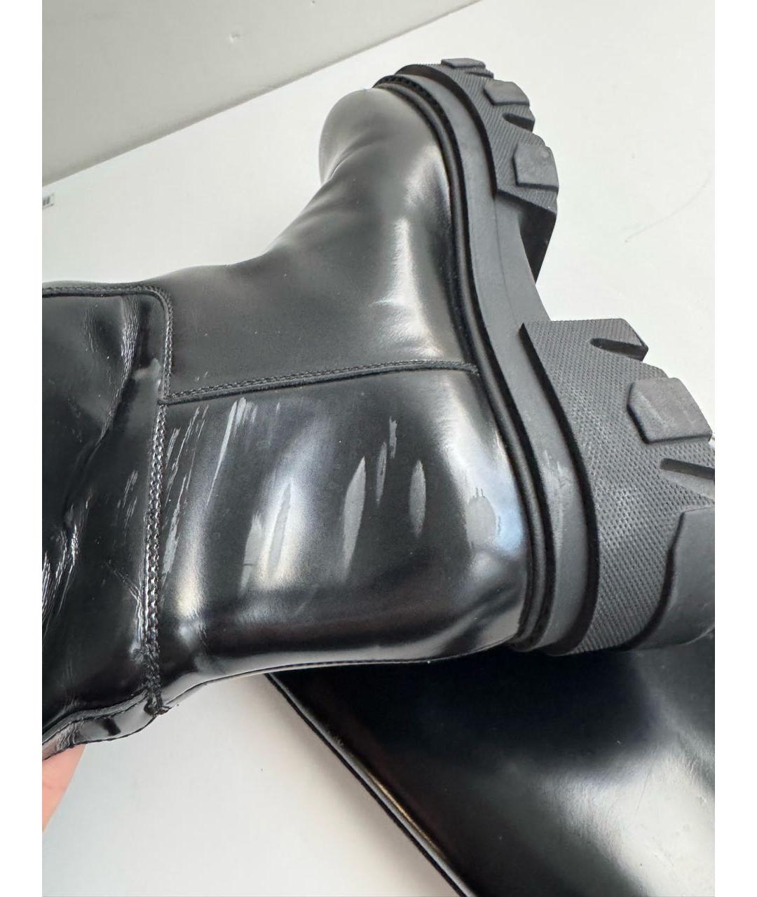 GIA COUTURE Черные кожаные сапоги, фото 7