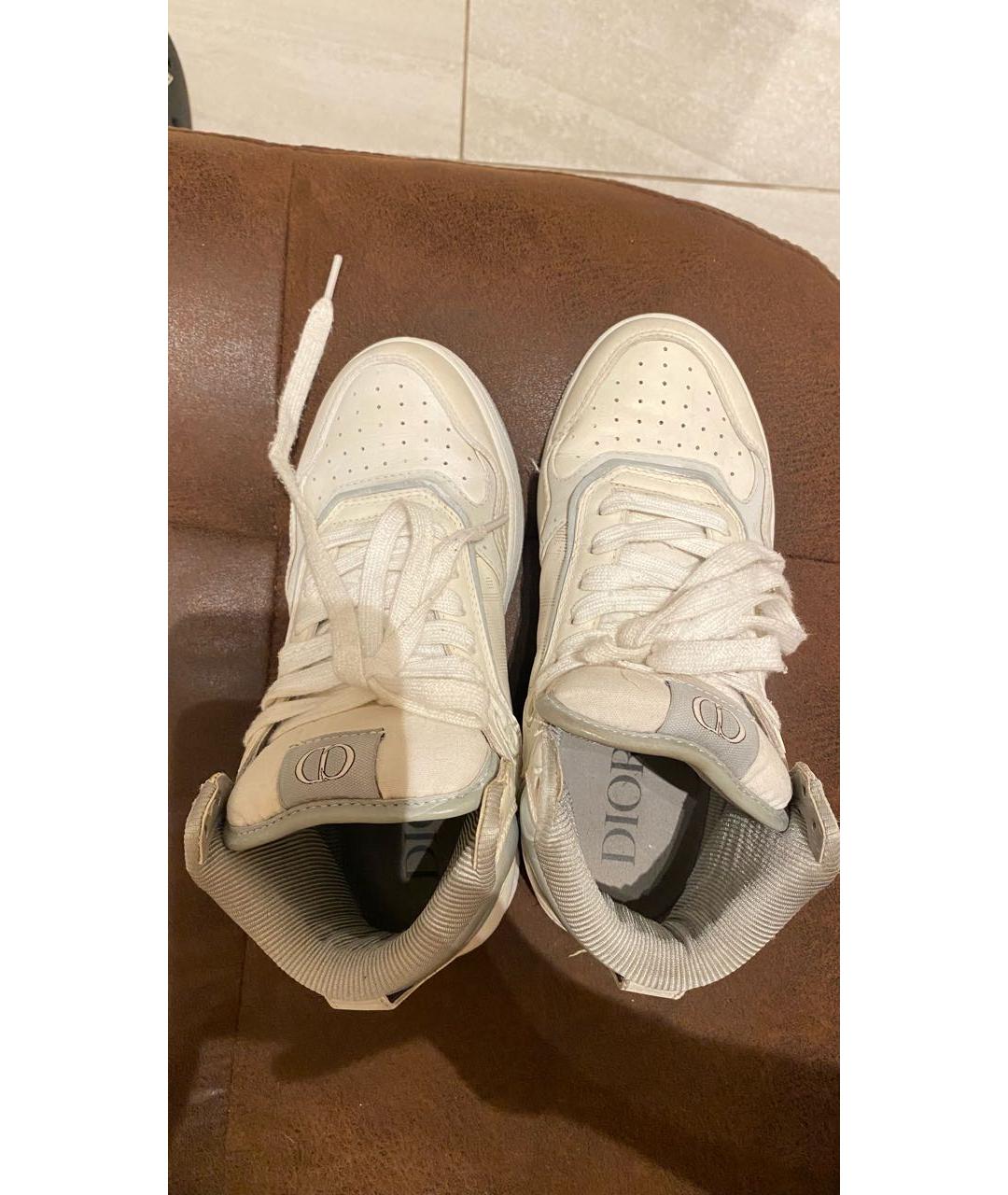 CHRISTIAN DIOR Белые кожаные кеды, фото 3