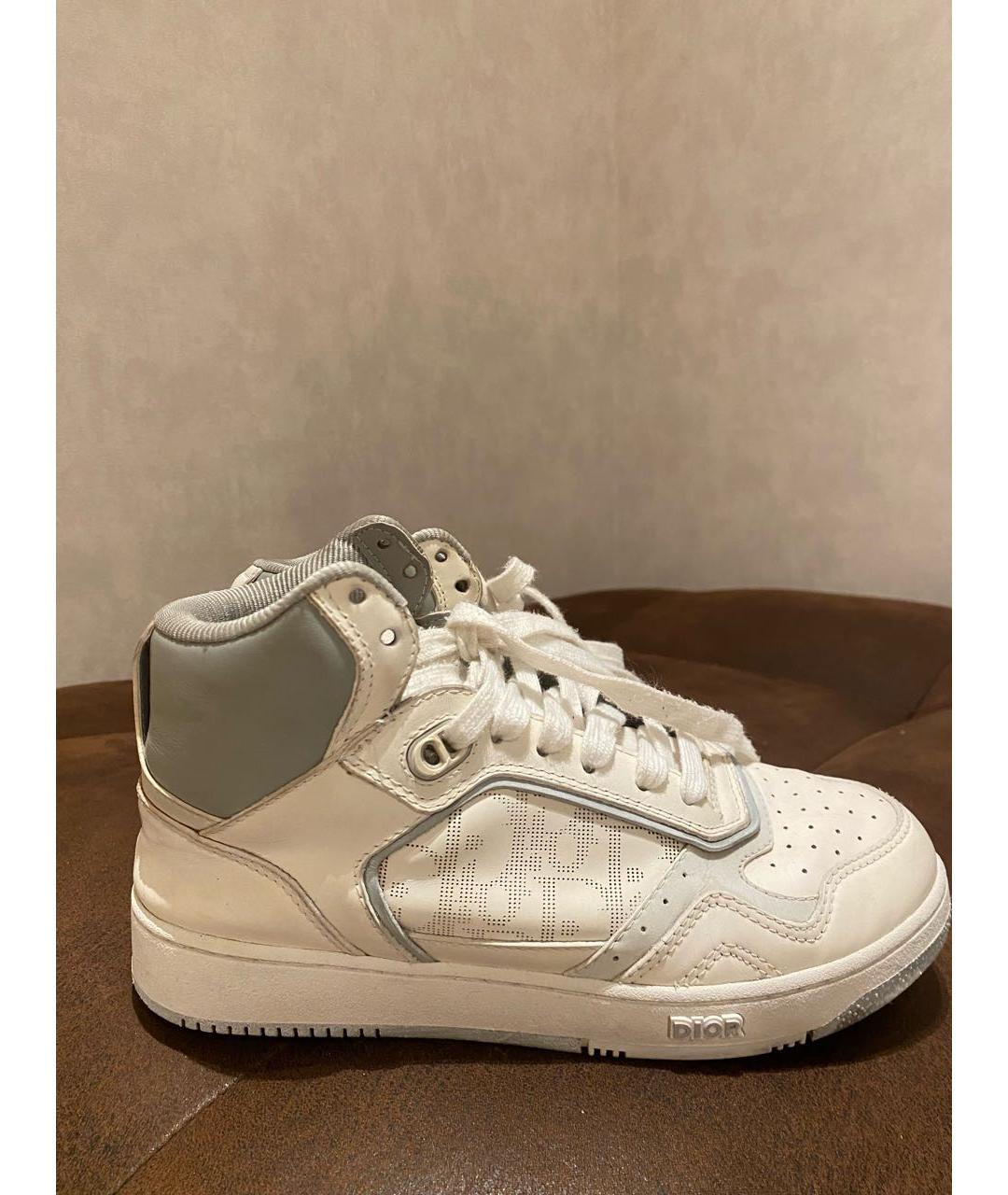 CHRISTIAN DIOR Белые кожаные кеды, фото 4