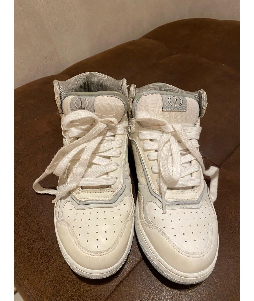 CHRISTIAN DIOR Белые кожаные кеды, фото 2