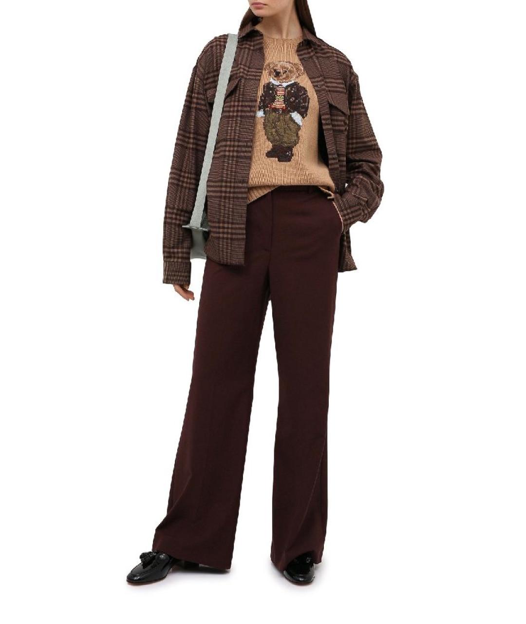 POLO RALPH LAUREN Бежевый шерстяной джемпер / свитер, фото 6