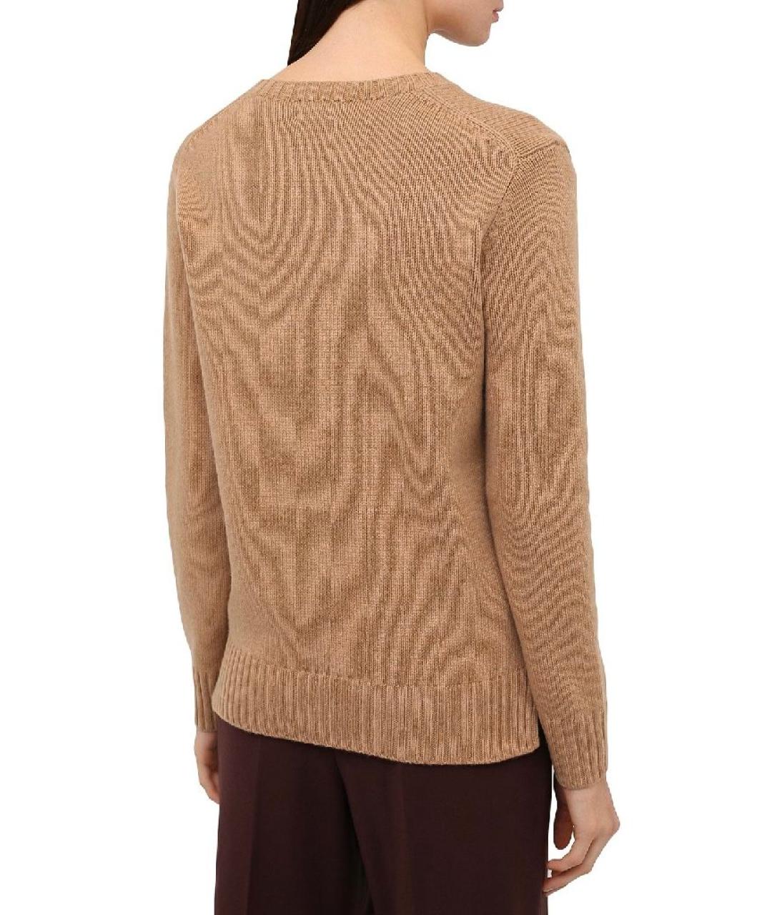 POLO RALPH LAUREN Бежевый шерстяной джемпер / свитер, фото 3