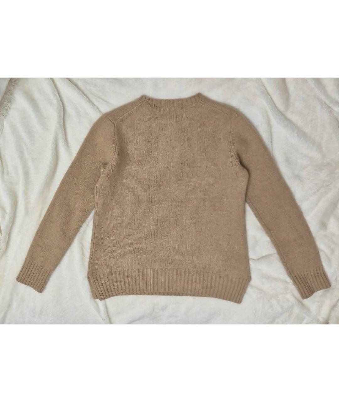 POLO RALPH LAUREN Бежевый шерстяной джемпер / свитер, фото 2