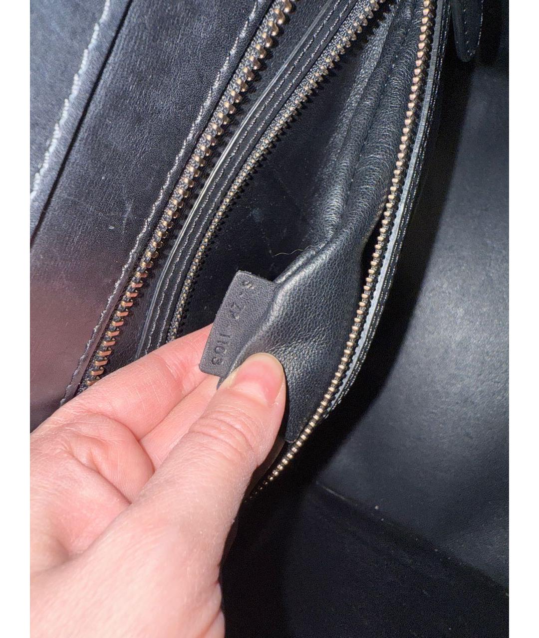 CELINE Бежевая кожаная сумка тоут, фото 8