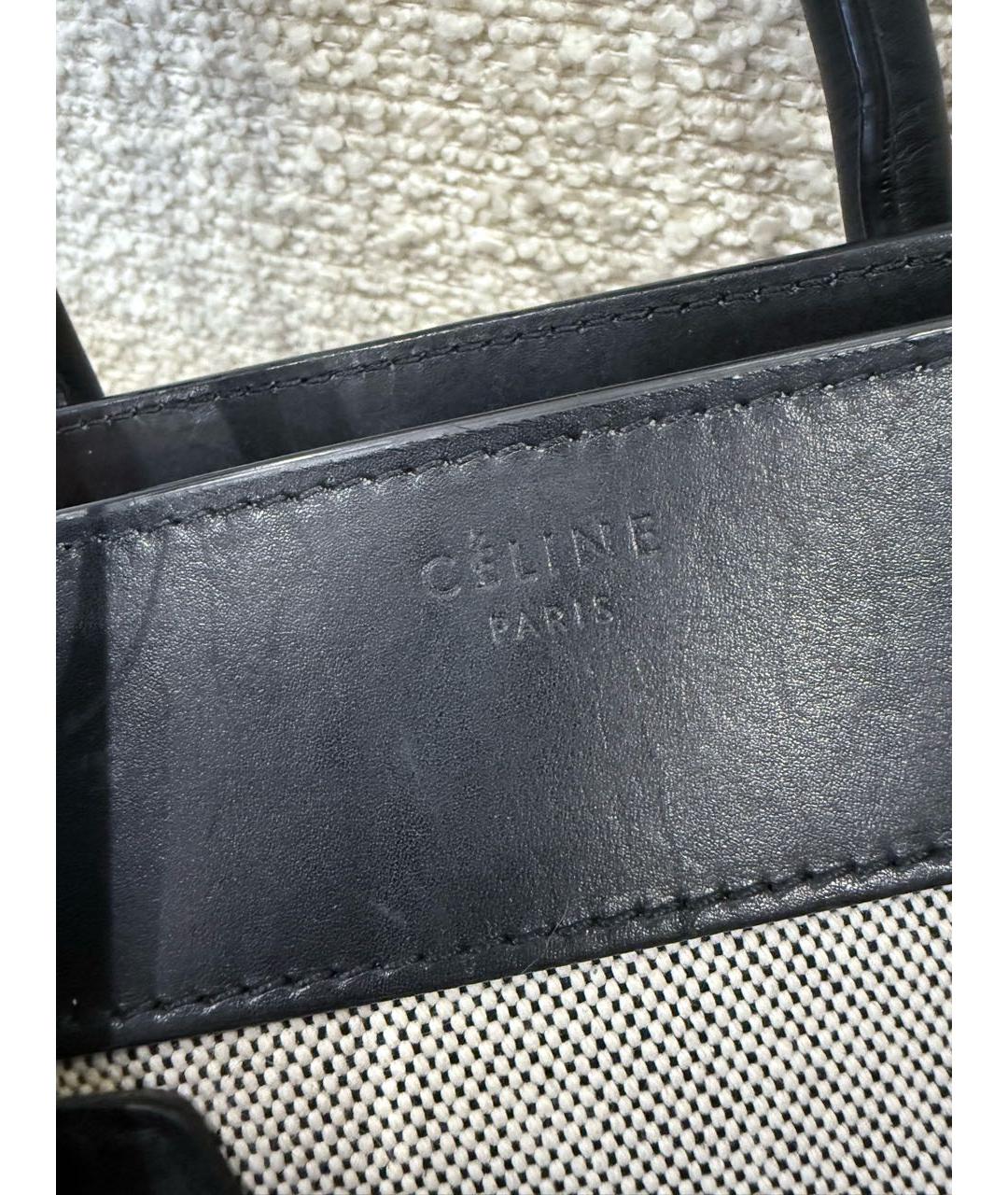 CELINE Бежевая кожаная сумка тоут, фото 6