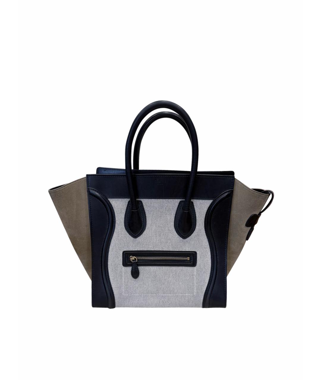 CELINE Бежевая кожаная сумка тоут, фото 1