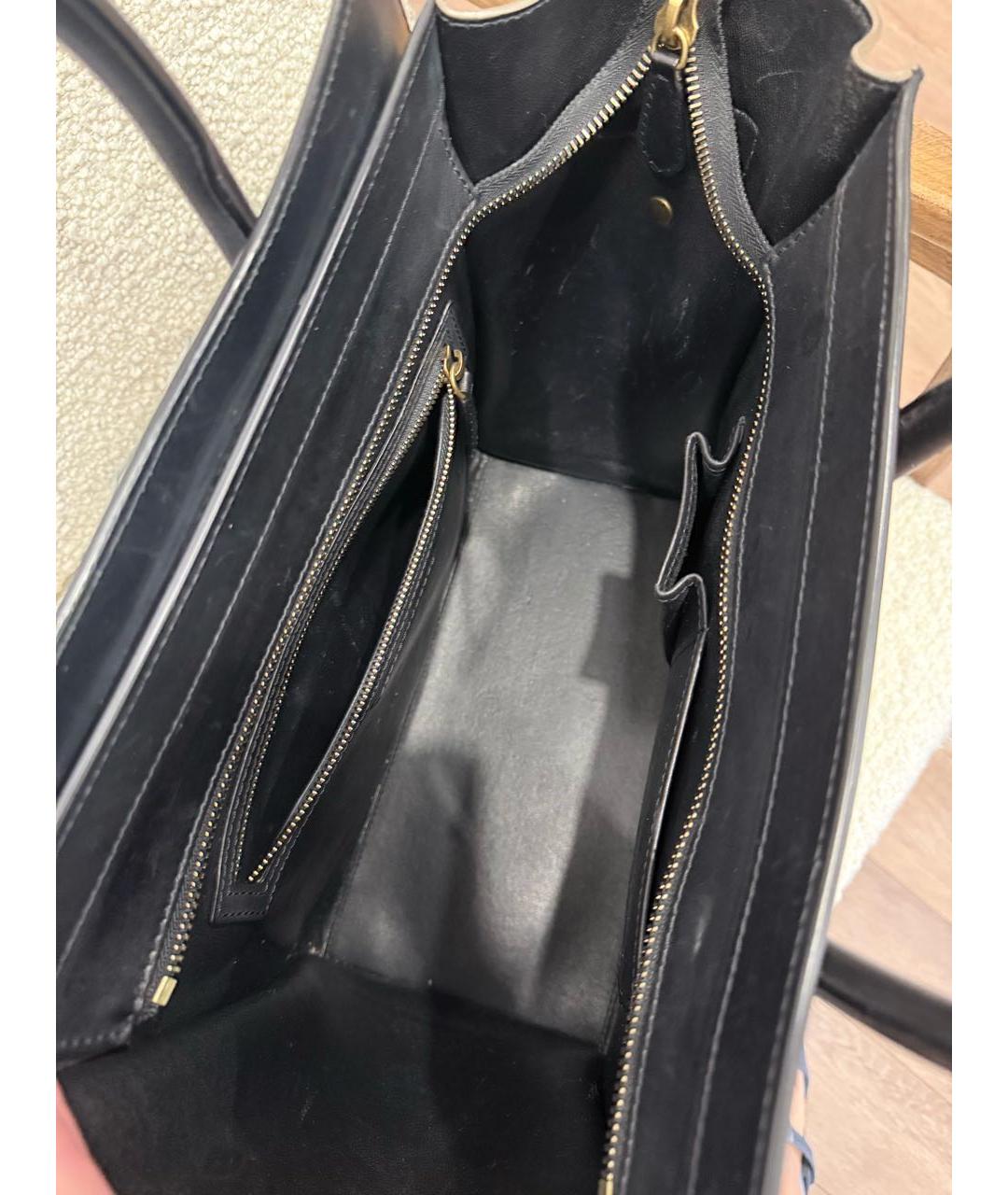 CELINE Бежевая кожаная сумка тоут, фото 5