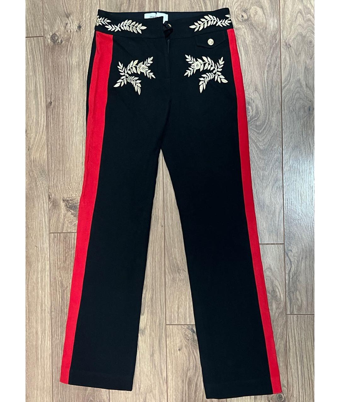 PACO RABANNE Черные шерстяные прямые брюки, фото 5