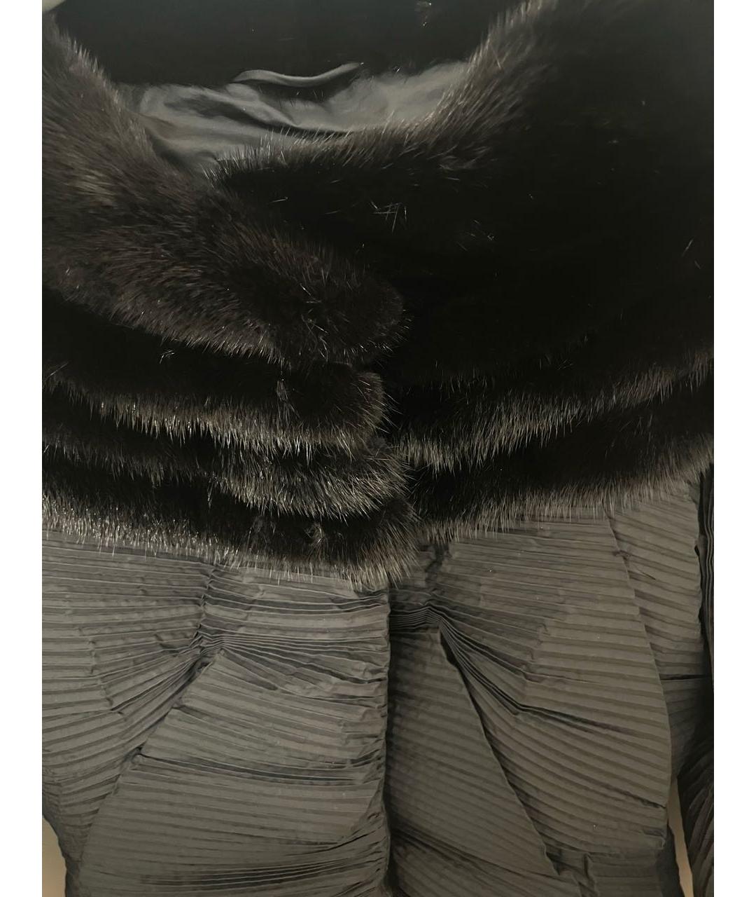 ERMANNO SCERVINO Черный полиэстеровый пуховик, фото 7