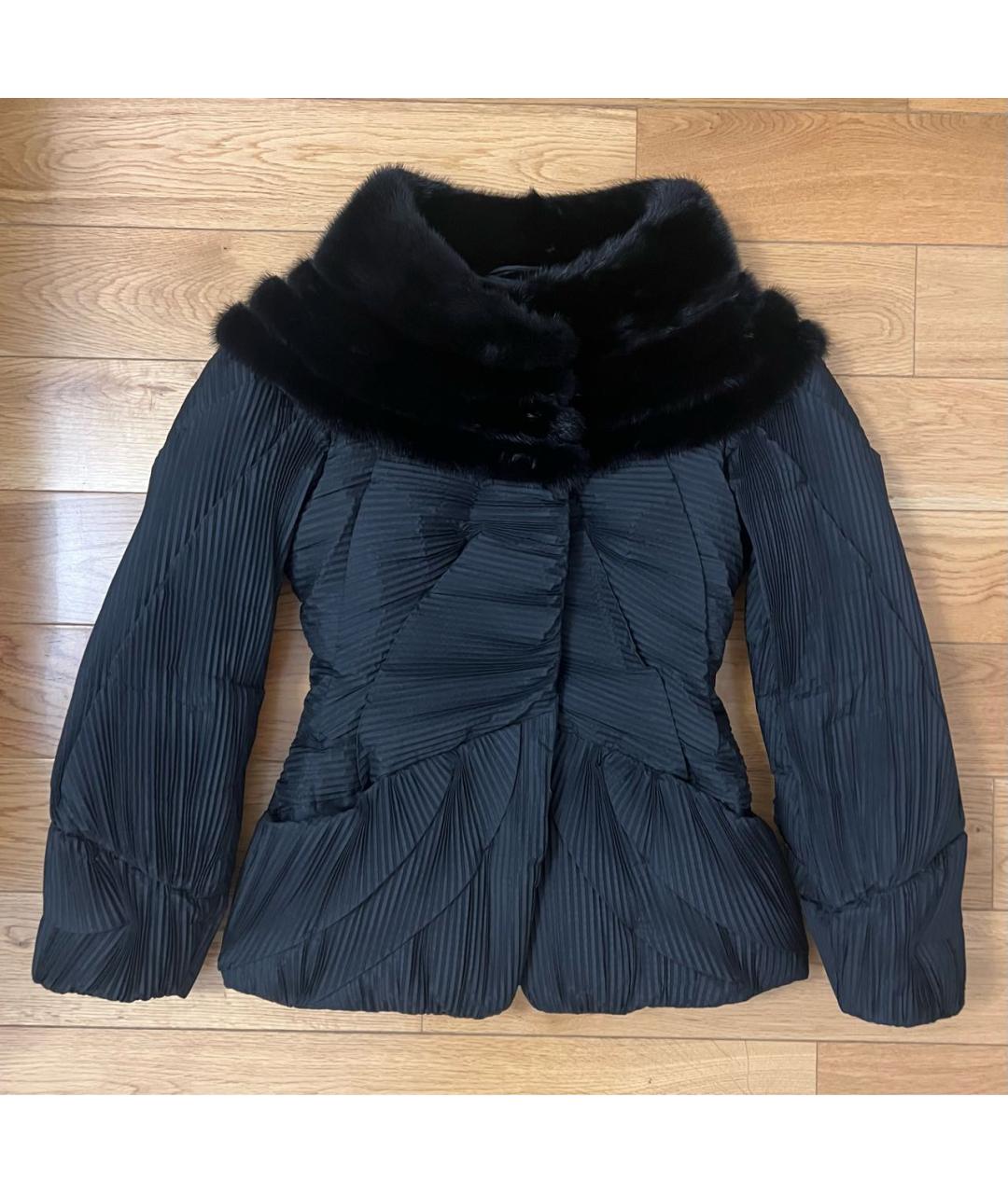 ERMANNO SCERVINO Черный полиэстеровый пуховик, фото 9