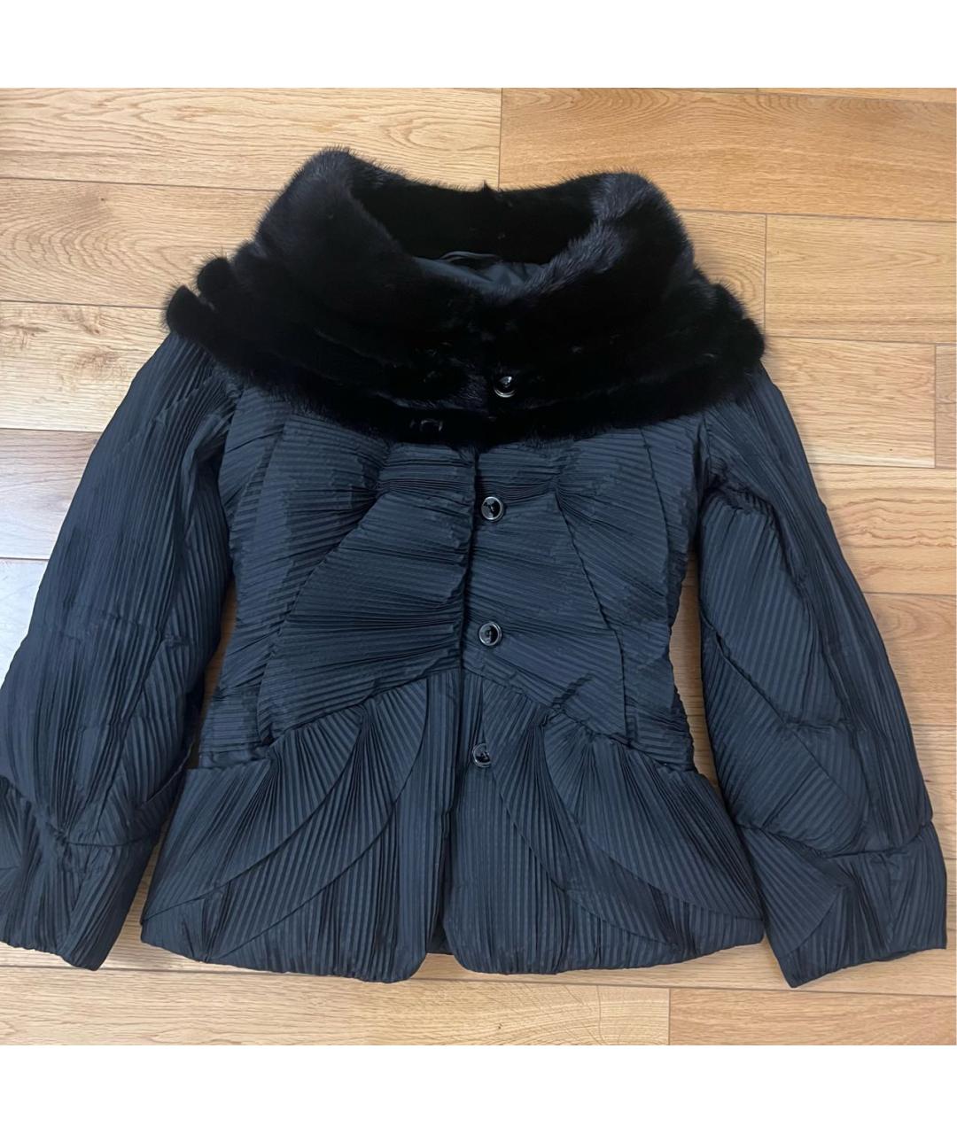 ERMANNO SCERVINO Черный полиэстеровый пуховик, фото 5